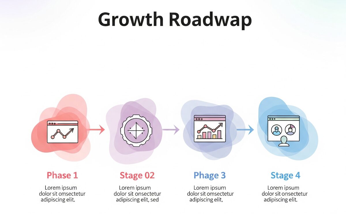 【企業Web担当必見】成果が出る集客ロードマップ：4つのフェーズでサイトを成長させる